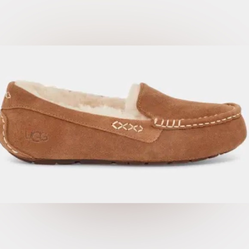 UGG Ansley Chestnut Slippers Size 10
